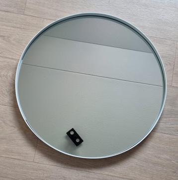 WANDSPIEGEL ROND SPIEGEL METAAL MAT WIT Ø 60CM D