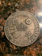 Bronzen Koningin emma Moeder Regentes Penning, Antiek en Kunst, Curiosa en Brocante, Ophalen of Verzenden