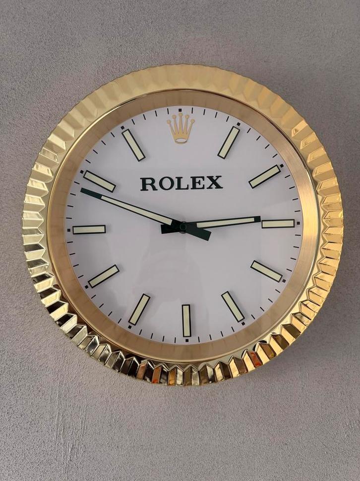 Rolex Datejust Goud Wandklok / Klok !! NIEUW, Huis en Inrichting, Woonaccessoires | Klokken, Nieuw, Wandklok, Ophalen of Verzenden