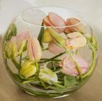 3 nw. glazen deco-/ bloempotten/ kommen voor vele doeleinden, Ophalen of Verzenden, Overige kleuren, Glas, Minder dan 50 cm