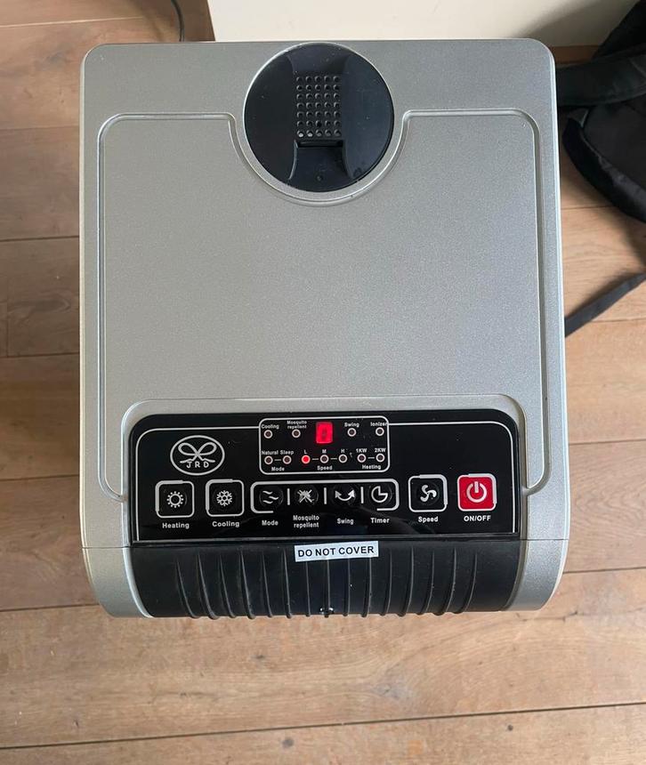 JRD L5N Luchtkoeler zwart/zilver, Witgoed en Apparatuur, Airco's, Zo goed als nieuw, Mobiele airco, Koelen en Ontvochtigen, Timer