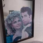 Vintage .Grease   spiegel, Ophalen, 50 tot 75 cm, Zo goed als nieuw, Foto of Poster
