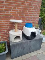 Krabpaal kattenbak voerbakjes, Dieren en Toebehoren, Ophalen of Verzenden, Zo goed als nieuw, Gesloten