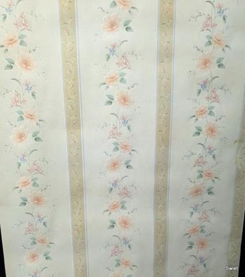 12944 Vintage oud barok bloemetjes behang behangpapier swiet beschikbaar voor biedingen