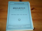 Chausson - quartet a major op. 30, Muziek en Instrumenten, Bladmuziek, Gebruikt, Klassiek, Ophalen of Verzenden, Piano