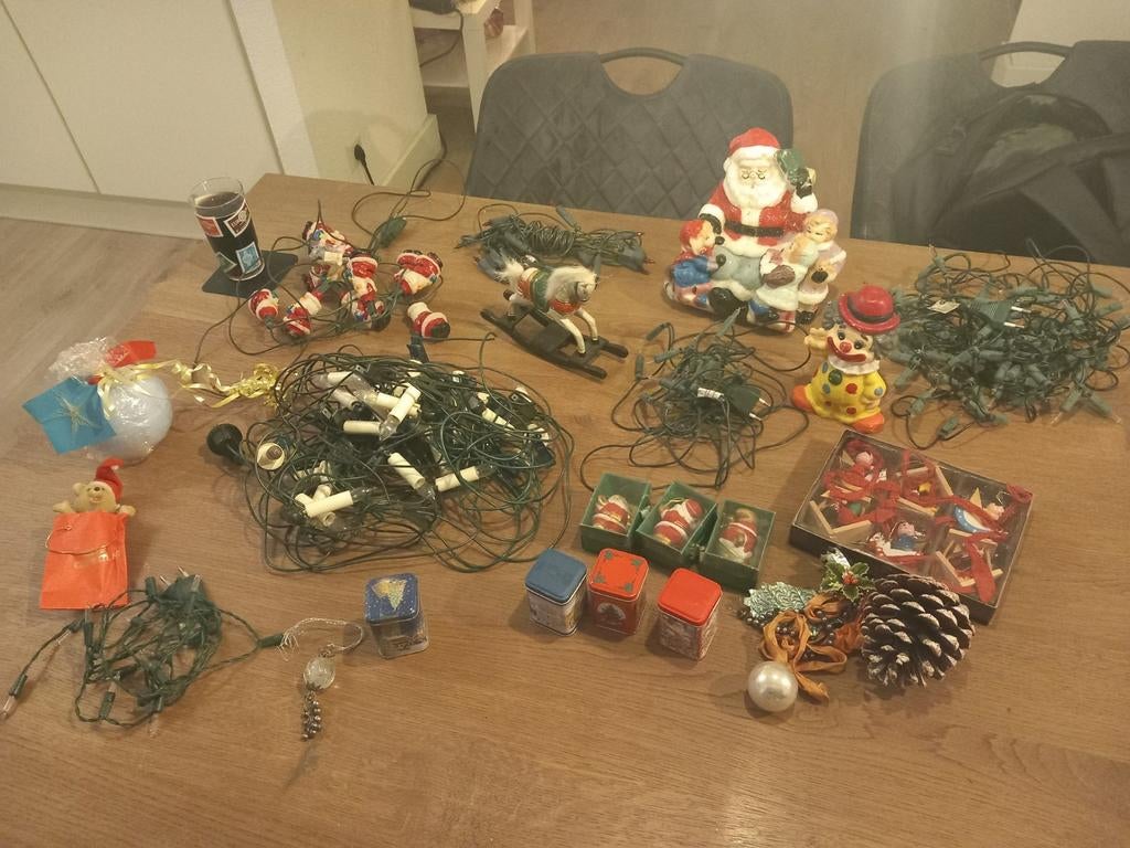 Diverse kerstversiering en kerstverlichting, Diversen, Kerst, Ophalen