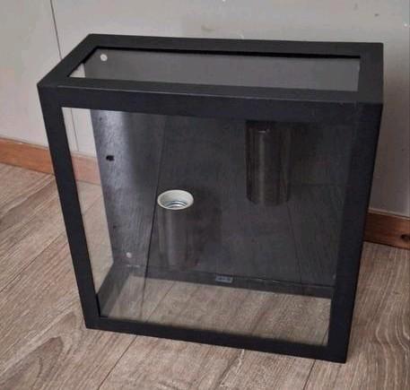 Eglo Alamonte buitenlamp ip44 2x e27. Glas zwart, Huis en Inrichting, Lampen | Hanglampen, Zo goed als nieuw, Minder dan 50 cm