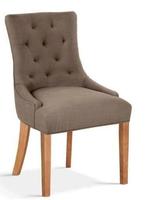 Elegante Taupe Eetkamerstoel - Nieuw! 2stoelen nieuw in doos, Ophalen, Hout, Bruin, Nieuw