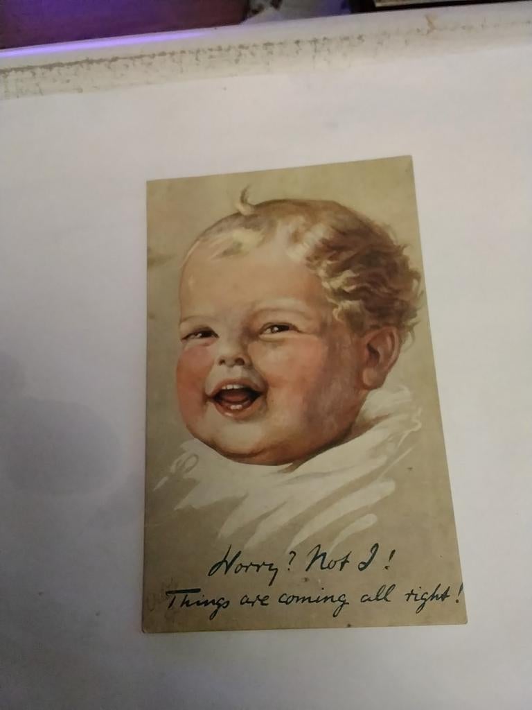 EEN VROLIJK KINDJE. 1916, Verzamelen, Ophalen of Verzenden, Voor 1920