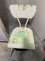 Vintage schoolstoel, Ophalen, Gebruikt, Wit, Eén