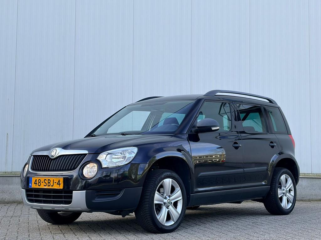Skoda Yeti 1.4 TSI 122 PK 2011 Zwart trekhaak / airco / benz, Voorwielaandrijving, Euro 5, Zwart, 4 cilinders