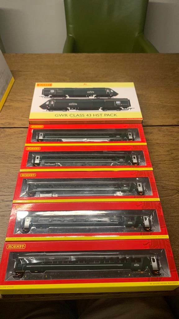 Hornby GWR class 43 HST set, Overige merken, Treinset, Gelijkstroom, Ophalen of Verzenden