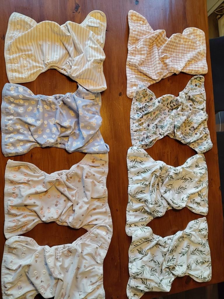 Complete set wasbare luiers, Ophalen of Verzenden, Zo goed als nieuw, Jongetje of Meisje