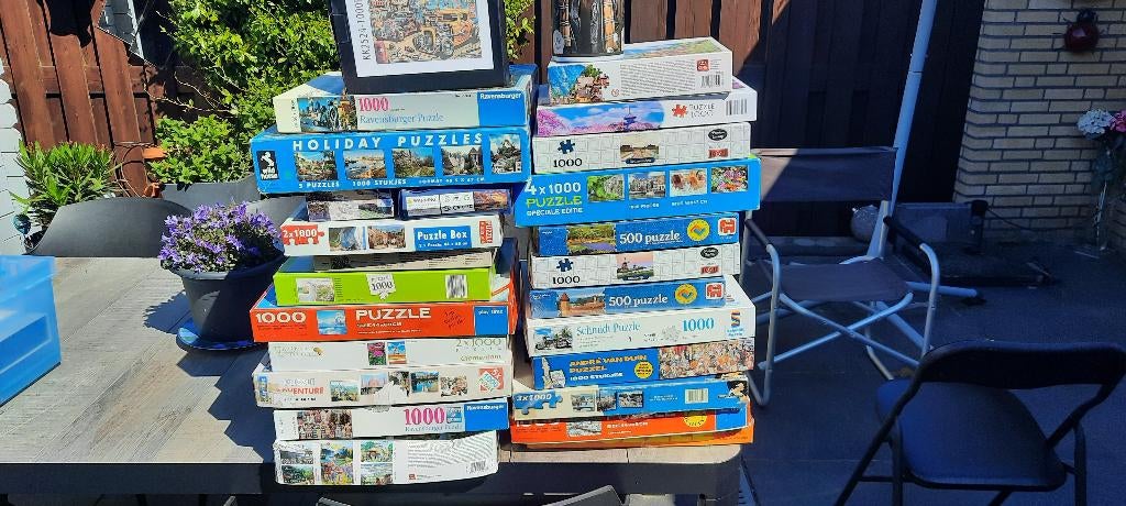 legpuzzels, Ophalen, 500 t/m 1500 stukjes, Gebruikt