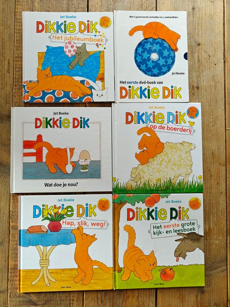 6 Dikkie Dik boeken., Ophalen of Verzenden, Zo goed als nieuw