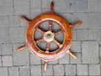 Houten stuurrad met koperen as - 60cm, Watersport en Boten, Ophalen of Verzenden, Zo goed als nieuw, Motor en Techniek, Zeilboot of Motorboot