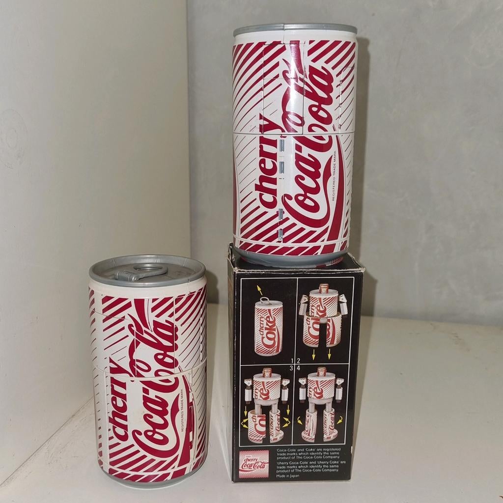 2x Vintage Cherry Coke Robot jaren 80, Ophalen of Verzenden