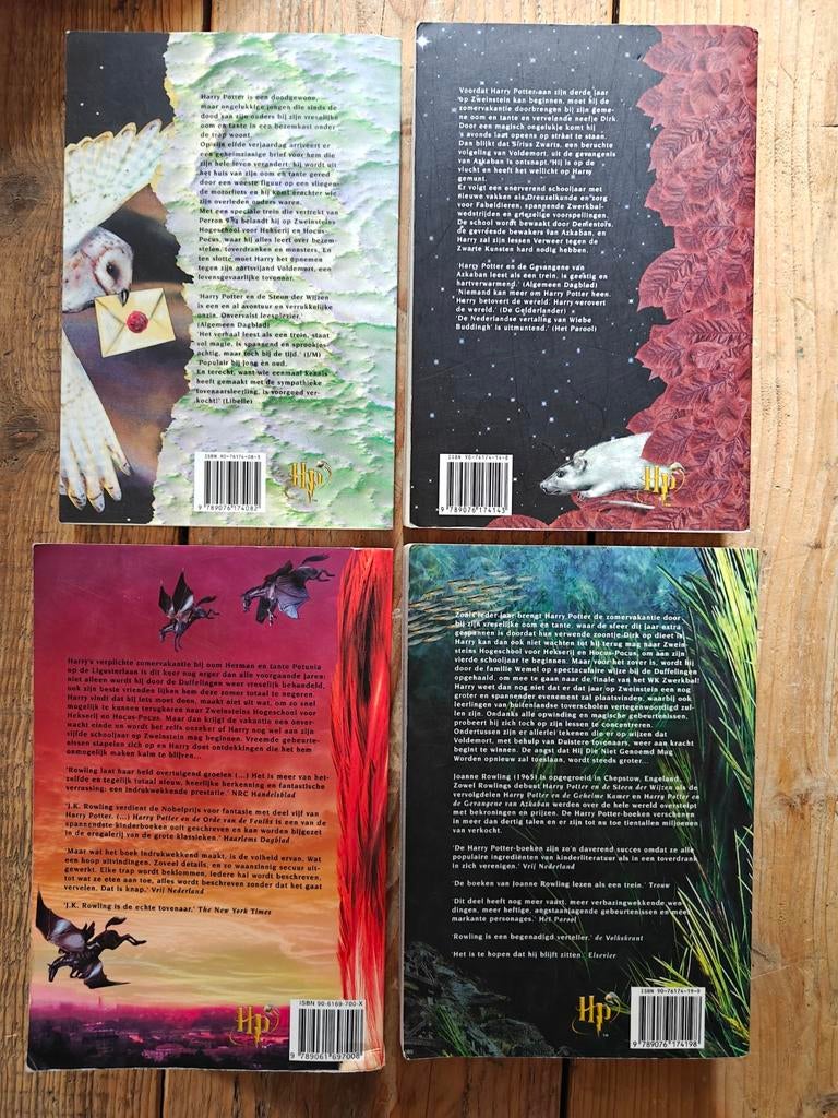 4 Delen van Harry Potter., Boeken, Ophalen of Verzenden, Gelezen