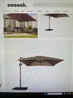 2x Sweeek Zweefparasol 4x3 meter (excl. voet), Ophalen, Verstelbaar, Gebruikt, Zweefparasol