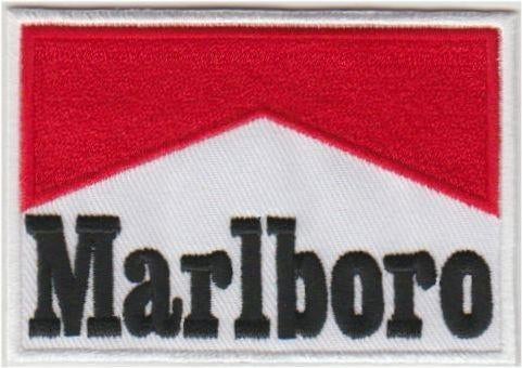 Marlboro stoffen opstrijk patch embleem #1, Ophalen of Verzenden, Nieuw