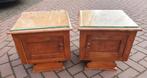 2 nachtkastjes, Ophalen, Gebruikt, 1 of 2 laden, 50 tot 100 cm