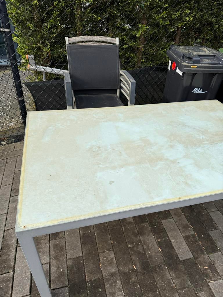 Gratis tuinset: tafel met 4 stoelen, Tuin en Terras, Tuinsets en Loungesets, Ophalen, Gebruikt, Eettafel, Tuinset