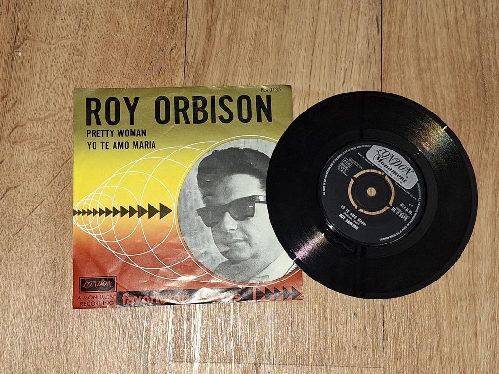 Roy Orbison - Pretty Woman / Yo Te Amo Maria Single, Gebruikt, 7 inch, Single, Ophalen of Verzenden