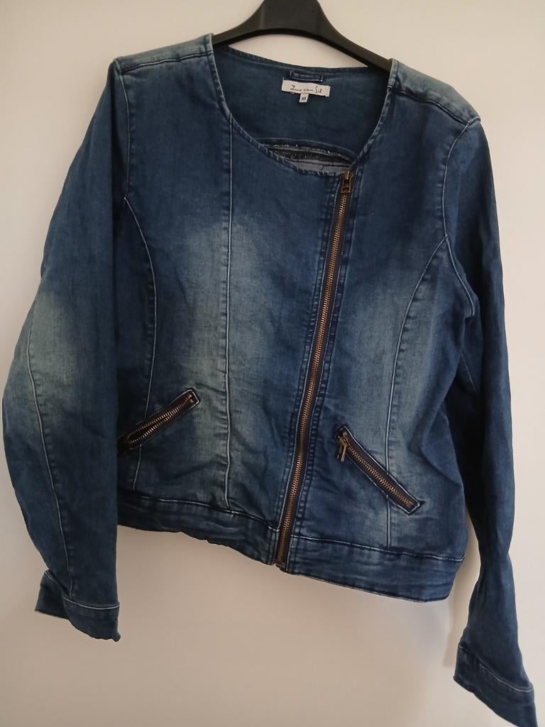 Spijkerjasje, maat M, zus van Sil (merk), Maat 38/40 (M), Blauw, Ophalen of Verzenden, Zo goed als nieuw