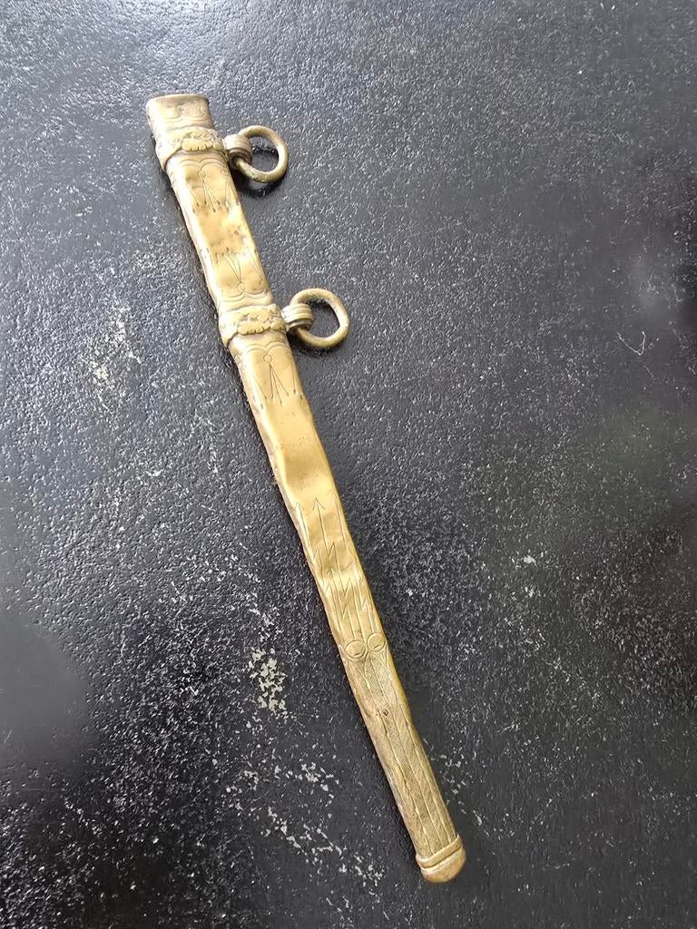 Antieke koperen schede van Luxe marine/ navydolk WO II €69, Ophalen of Verzenden, Koper