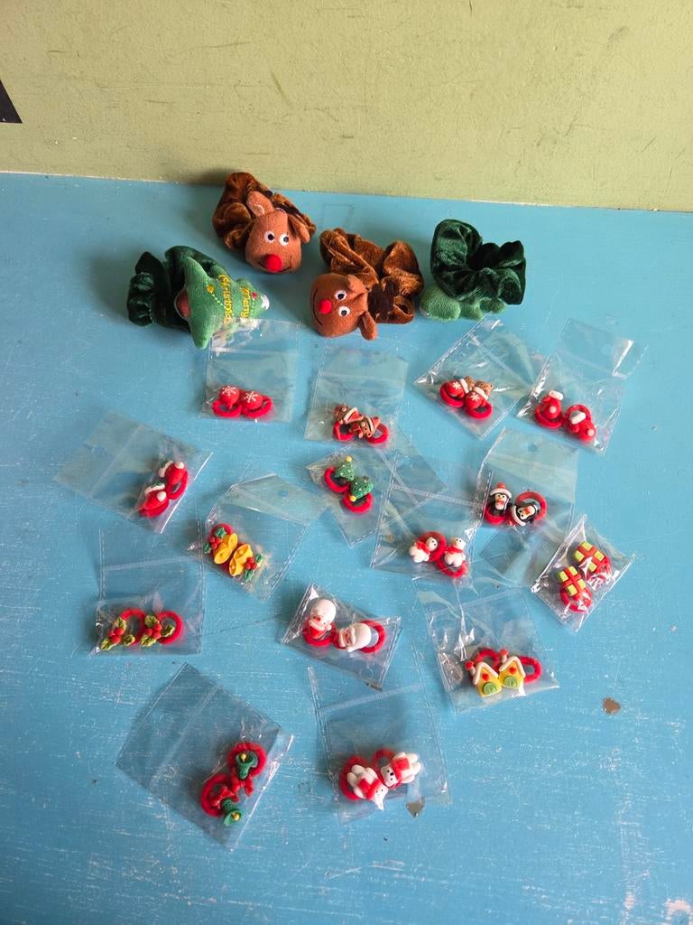 kerst elastiekjes, Kinderen en Baby's, Kindermode-accessoires, Ophalen of Verzenden, Nieuw