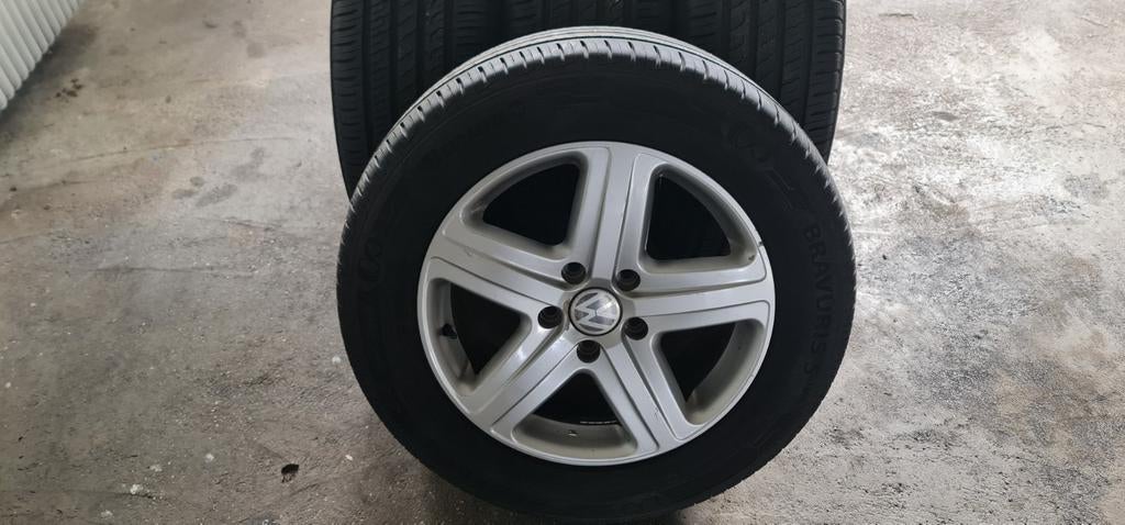 Barum Bravuris 5 HM 255/55/18 Y XL op aluminium VW velgen, Ophalen, 18 inch, 255 mm, Banden en Velgen