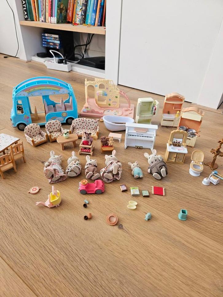 Hele set sylvanian families, Kinderen en Baby's, Speelgoed | Poppenhuizen, Zo goed als nieuw, Toebehoren, Ophalen of Verzenden