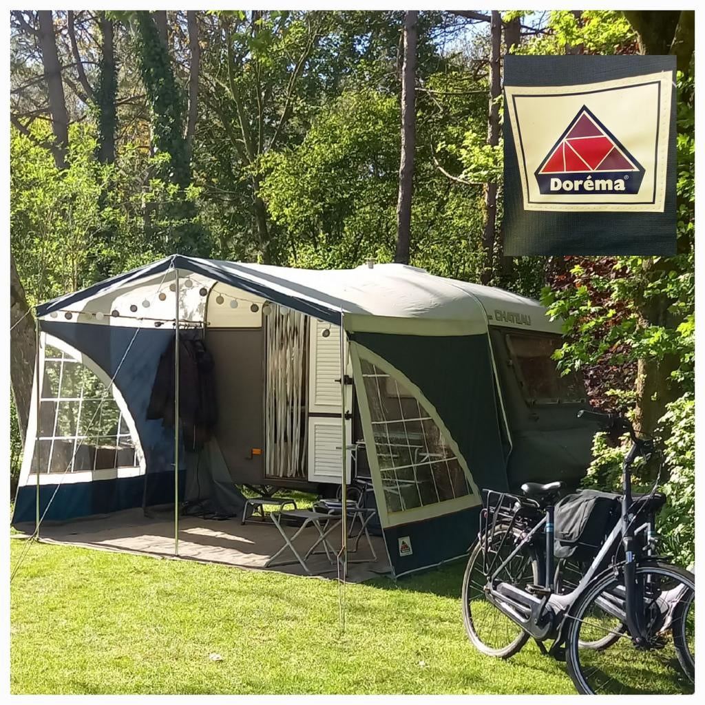Te Koop: Chateau Le Car Trophée 350, Caravans en Kamperen, Caravans, Chateau, Schokbreker, Tot en met 2, Treinzit