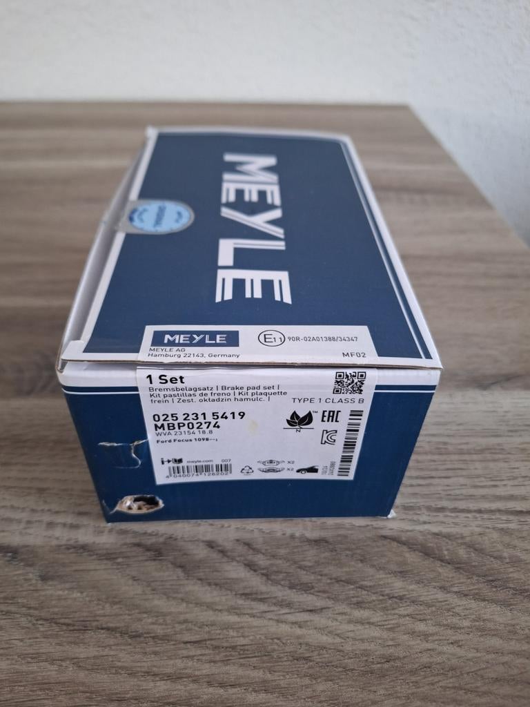 MEYLE remblokken vooras Ford Focus (025 231 5419 MBP0274), Ophalen of Verzenden