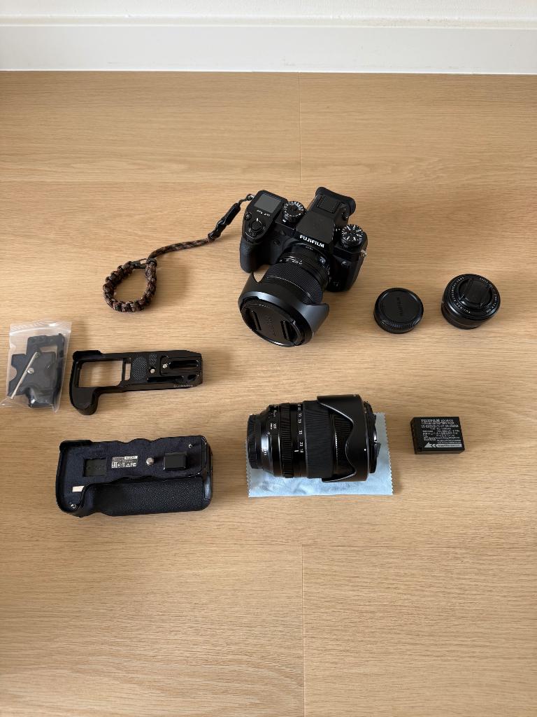 Fujifilm x-h1 complete set, 3 objectieven, Ophalen, 40 Megapixel, Compact, Zo goed als nieuw