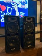 2x Speakers MAX 1600W totaal, Audio, Tv en Foto, Luidsprekers, Zo goed als nieuw, 120 watt of meer, Front, Rear of Stereo speakers