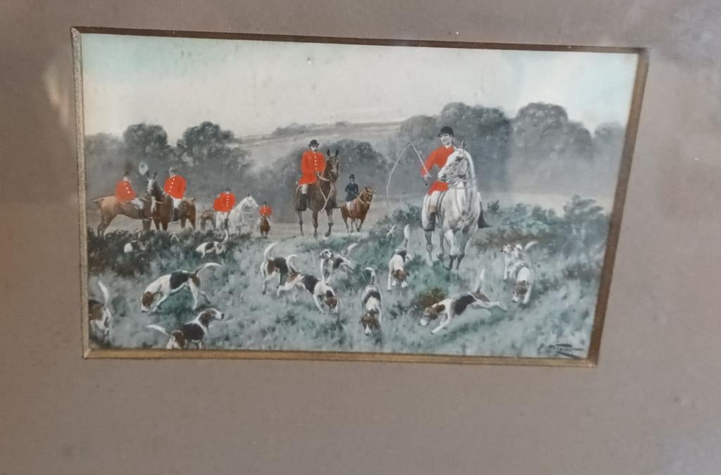 Georges Wright (1860-1944): jachtpartij, Ophalen of Verzenden