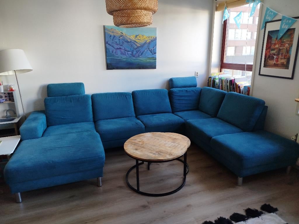 Hoekbank van Montel, Huis en Inrichting, Banken | Bankstellen, Ophalen, Gebruikt, Hoekbank, 300 cm of meer