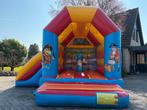 Springkussen te koop midi piraat met glijbaan en blower, Ophalen, Gebruikt, Overige