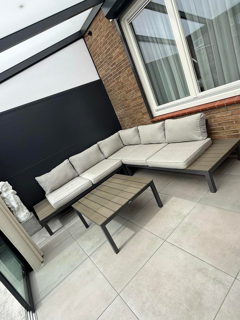 Loungeset - 2 jaar oud, altijd binnen gestaan, Tuin en Terras, Tuinsets en Loungesets, Ophalen, Gebruikt, Loungeset
