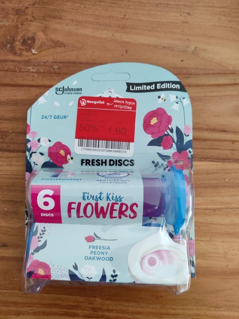 WC Verfrisser Fresh Discs Flowers - Limited Edition, Ophalen of Verzenden, Nieuw, Wit, Overige typen