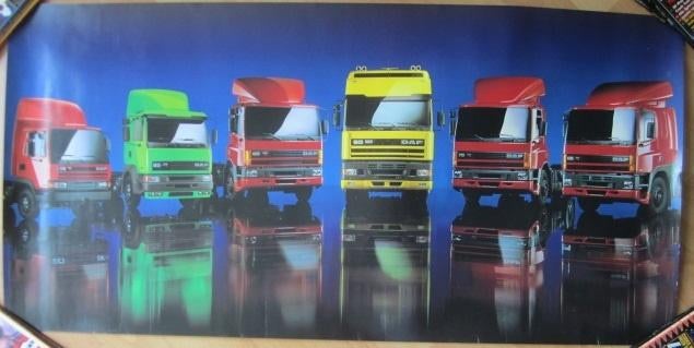 DAF trucks poster, Ophalen of Verzenden, Auto's