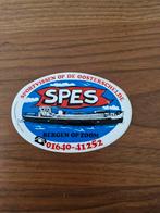 6414 Sticker Sportvissen op de Oosterschelde SPES B. op Zoom, Ophalen of Verzenden