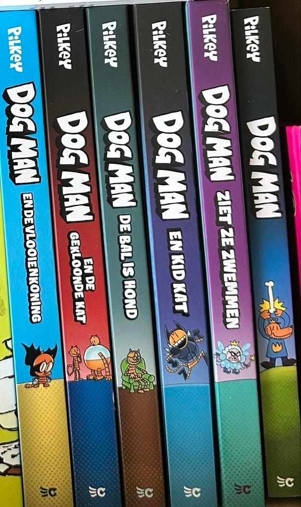 Dog Man boeken van Dav Pilkey - 6 delen, Ophalen, Zo goed als nieuw, Fictie algemeen