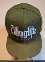 2Pac Thug Life Baseball Cap - Legergroen S/M, Ophalen of Verzenden, Zo goed als nieuw, 2Pac Thug Life, Pet