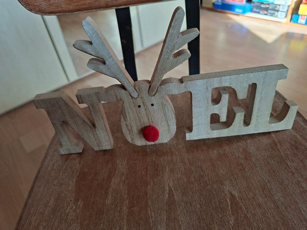 kerst, houten bordje NOEL, Diversen, Kerst, Ophalen of Verzenden