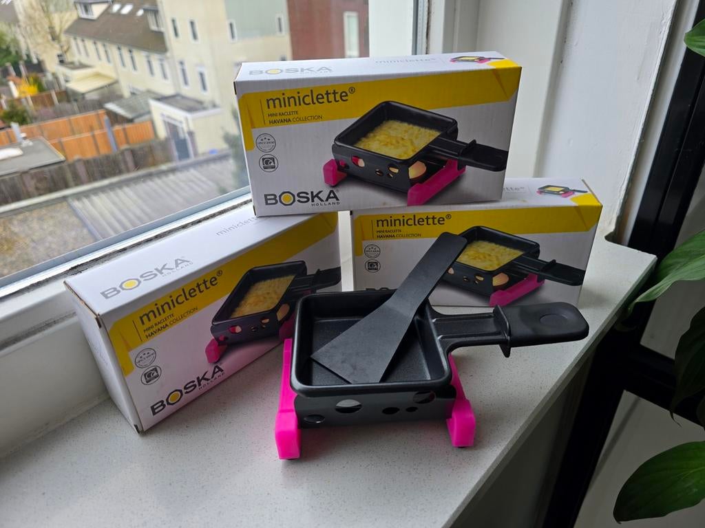3 Boska miniclette mini raclettes, Ophalen, Nieuw, Minder dan 4 personen