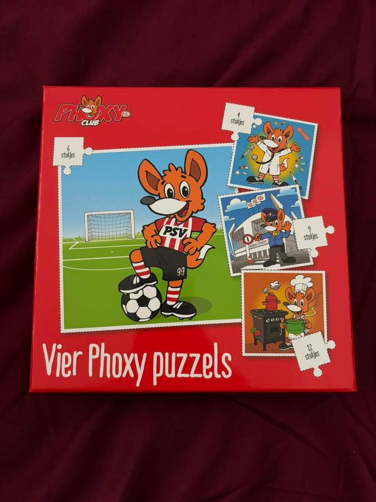 PSV puzzels (4 stuks), Ophalen of Verzenden, 10 tot 50 stukjes, Zo goed als nieuw