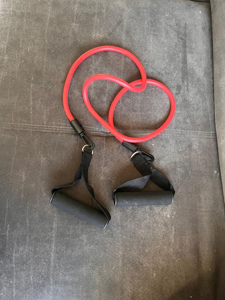 3x Sporti France Gym Tube Strong Weerstandsbuis met Handvatt, Ophalen of Verzenden, Nieuw, Armen, Weerstandband