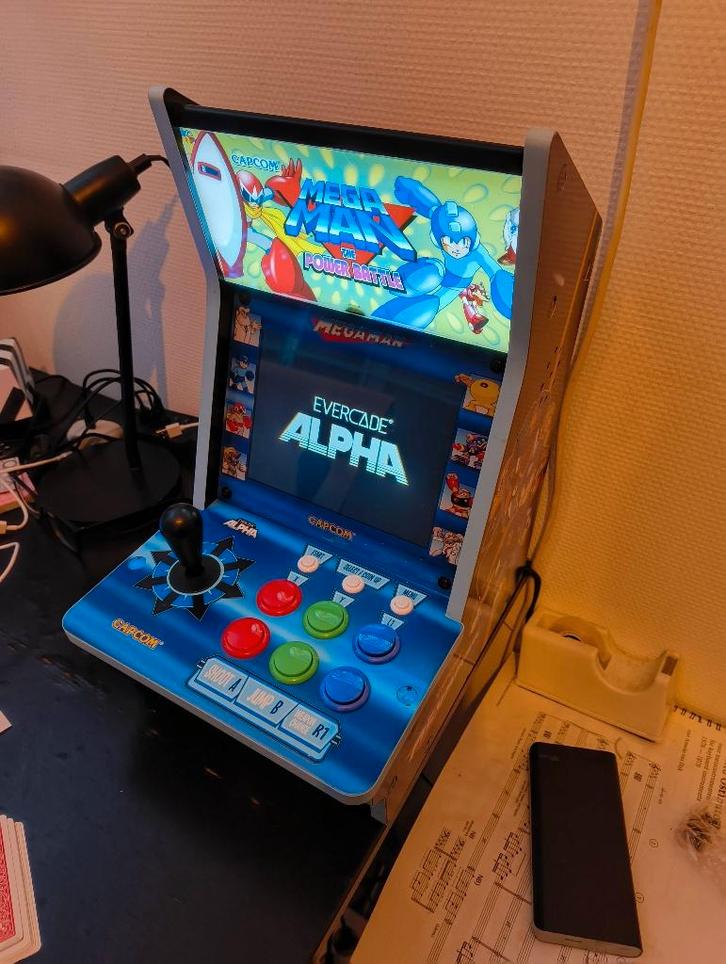 Evercade Alpha - Mega Man Bartop Arcade, Spelcomputers en Games, Spelcomputers | Overige, Gebruikt, Overige merken, Ophalen
